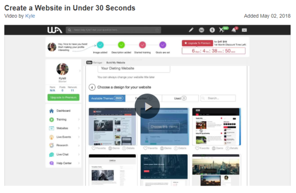 Create A Website In 30 Seconds